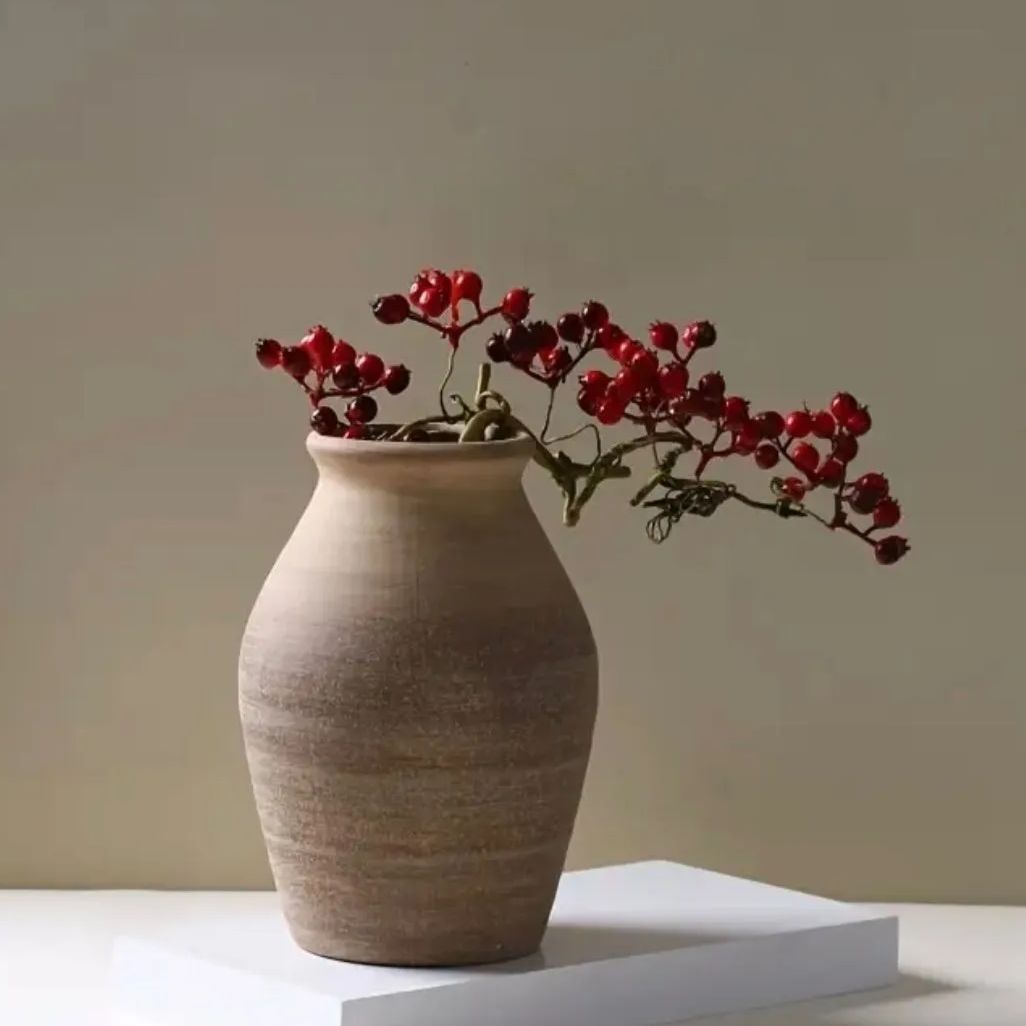 置物 花瓶 セラミック製 高さ20 4 cm ヴィンテージ風