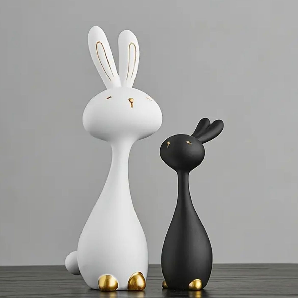 置物 レジン置物 うさぎモチーフ 2体セット デスクト - メルカリ