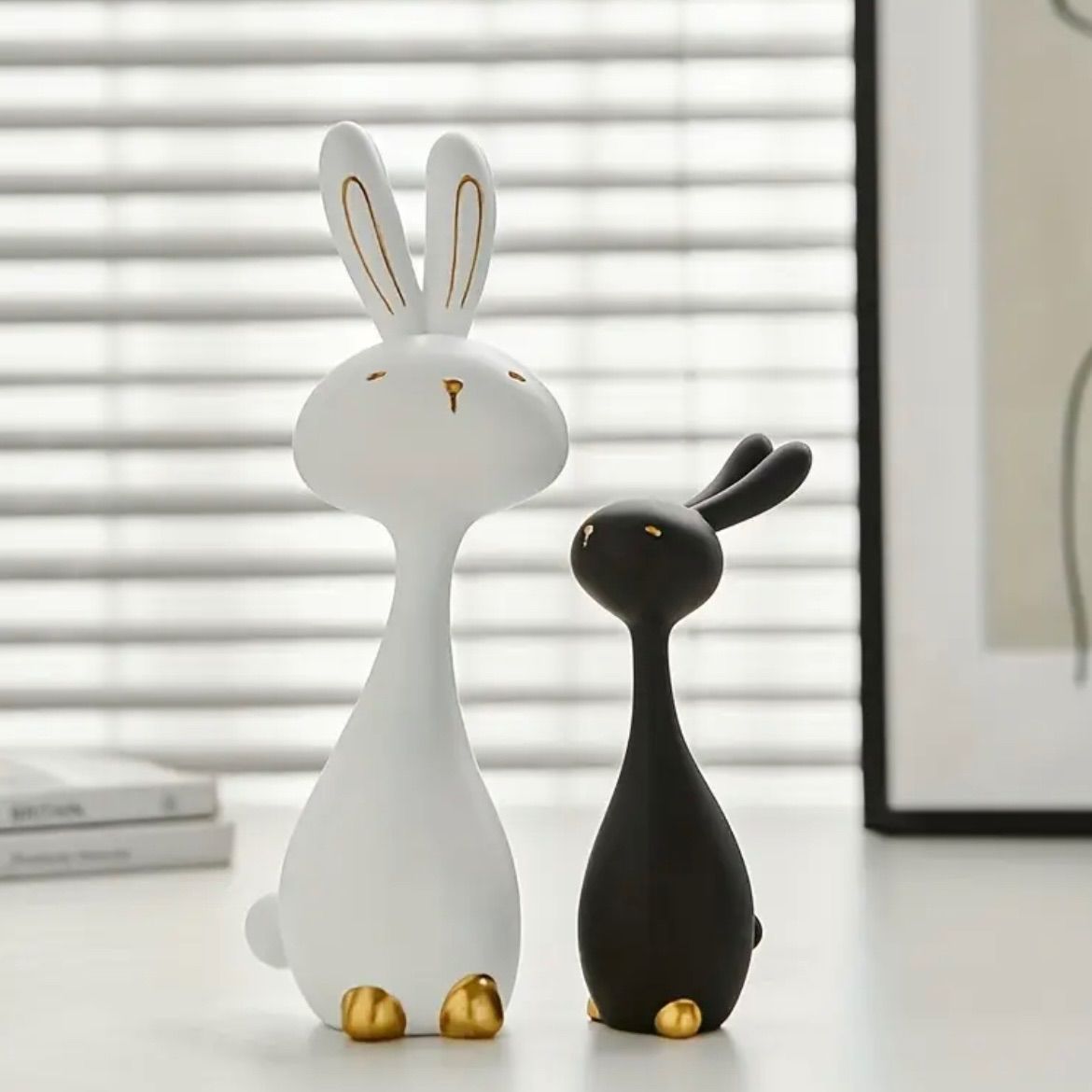 置物 レジン置物 うさぎモチーフ 2体セット デスクト - メルカリ