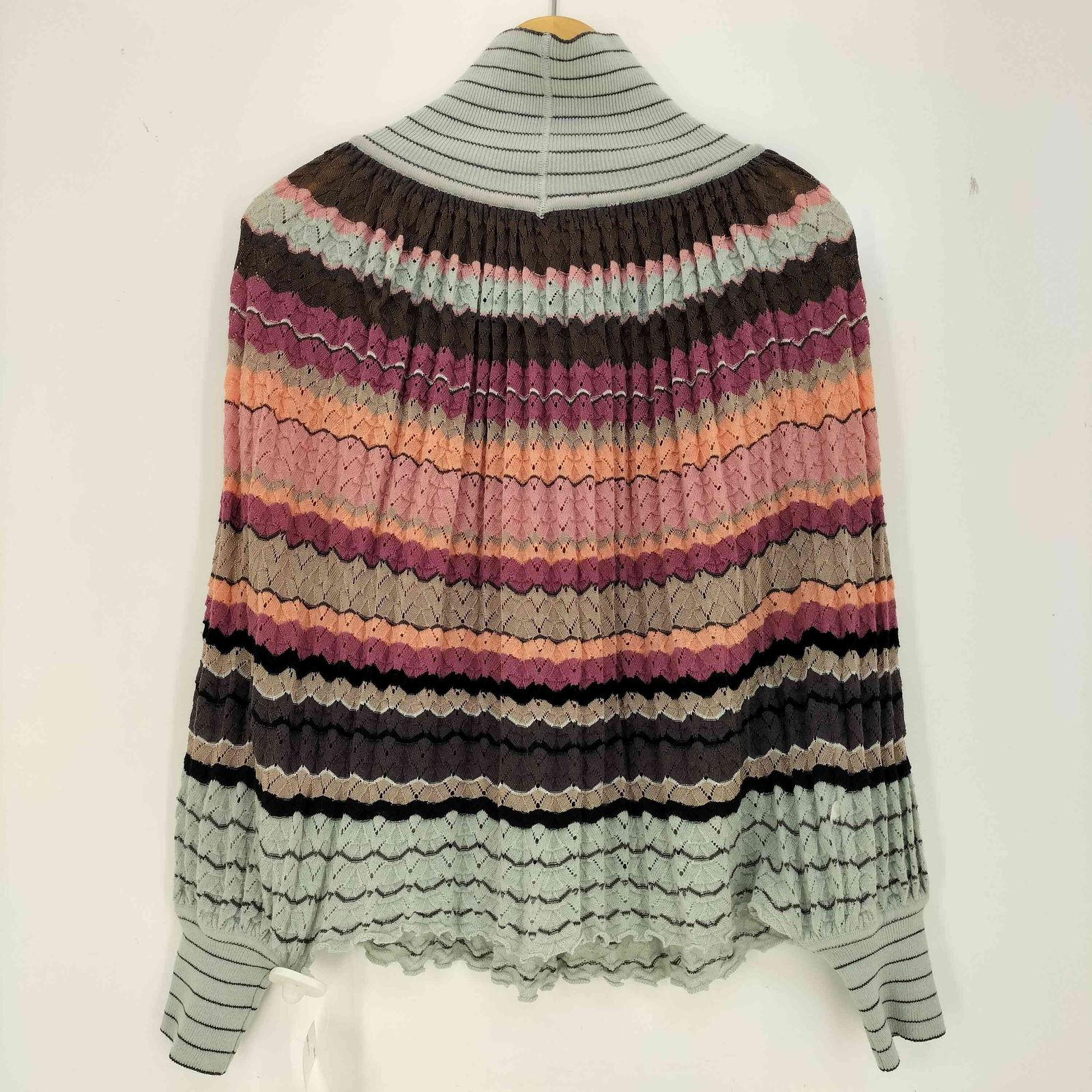 ミッソーニ MISSONI イタリア製 マルチカラーボーダー ウール