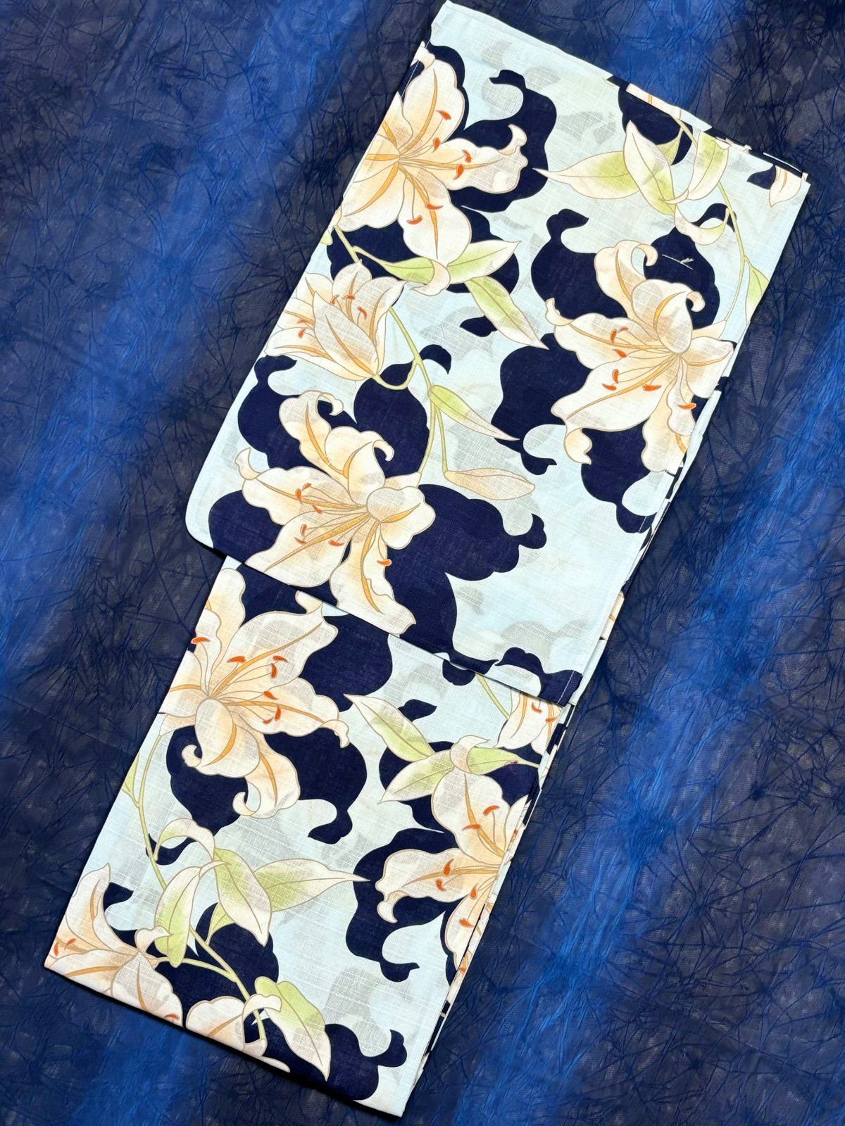 大人のゆかた◇新品！高級浴衣4点セット◎プレタ浴衣・単帯・帯〆