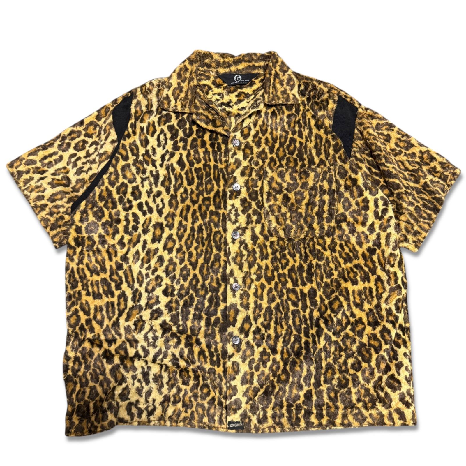 GOOD ENOUGH グッドイナフ レオパードシャツ 開襟 90 s初期 ボウリングシャツ ９０年代アーカイブ サイズL ヴィンテージ