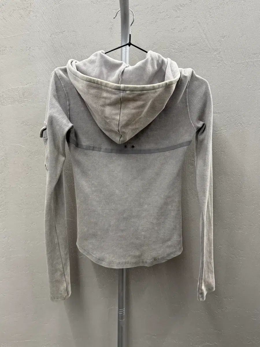 SCULPTOR スカルプター Washed Bondage フードジップアップ グレー M