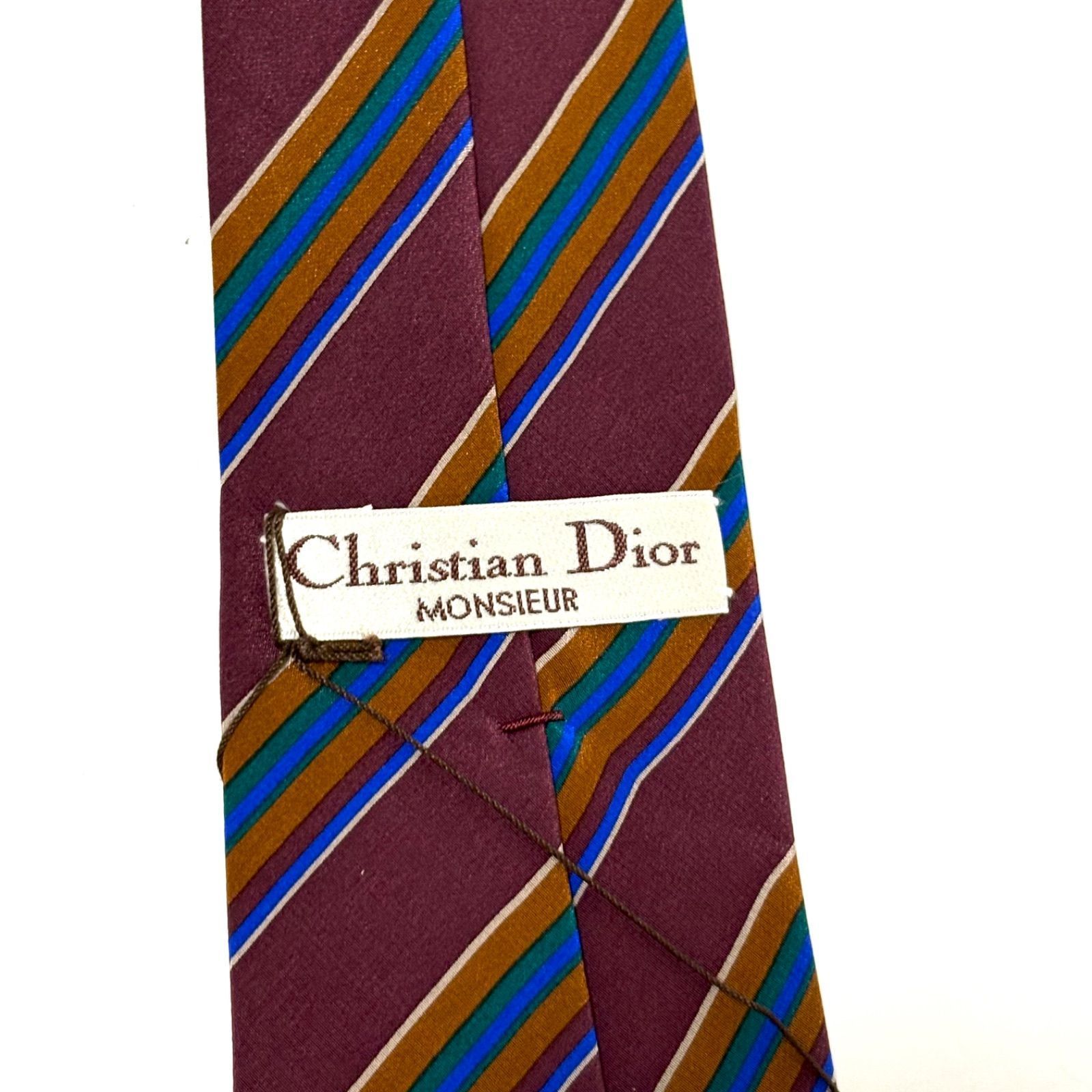 未使用✨タグ付き✨クリスチャンディオール ストライプネクタイ