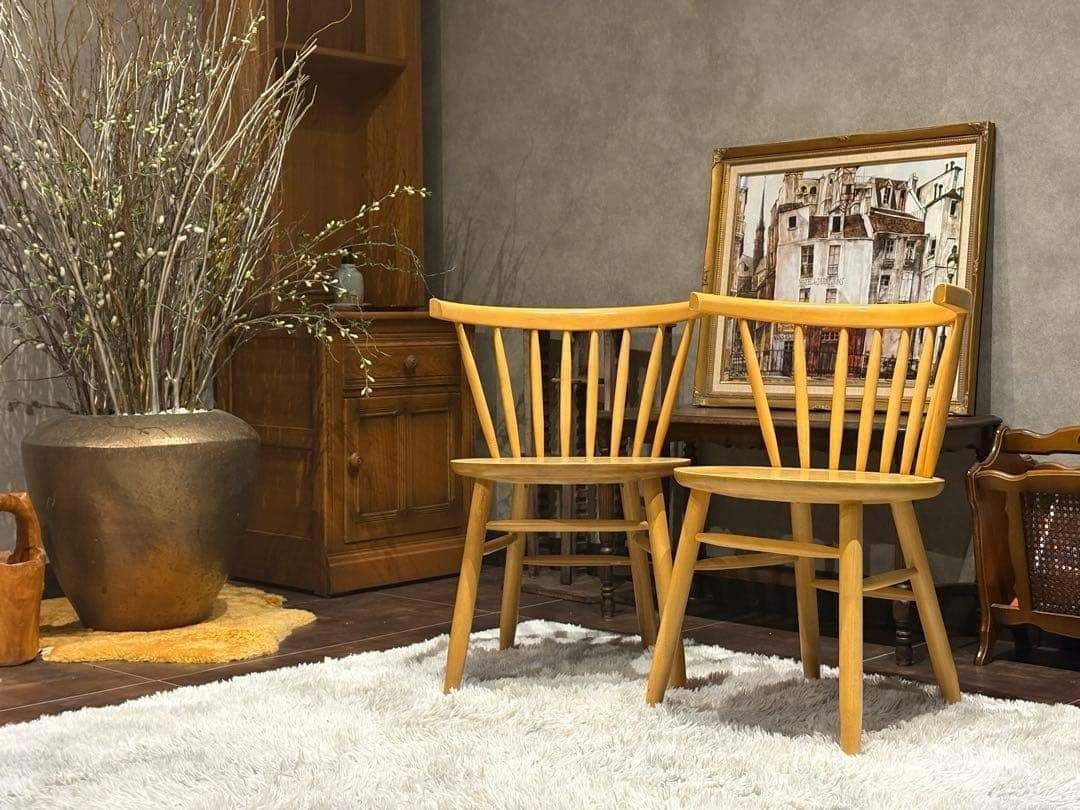 ②cherry 桜屋工業　ウィンザーチェア　アームチェア　オークレイチェア　YZ cherry 桜屋工業 ウィンザーチェア アームチェア オークレイチェア YZ