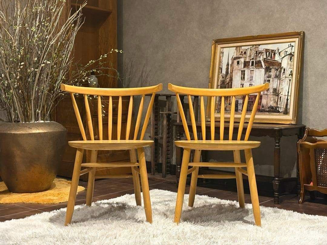 ①cherry 桜屋工業　ウィンザーチェア　アームチェア　オークレイチェア　YZ cherry 桜屋工業 ウィンザーチェア アームチェア オークレイチェア YZ