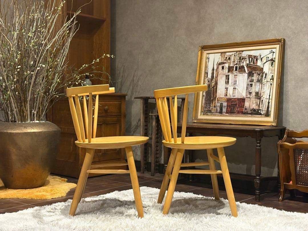 ②cherry 桜屋工業　ウィンザーチェア　アームチェア　オークレイチェア　YZ cherry 桜屋工業 ウィンザーチェア アームチェア オークレイチェア YZ