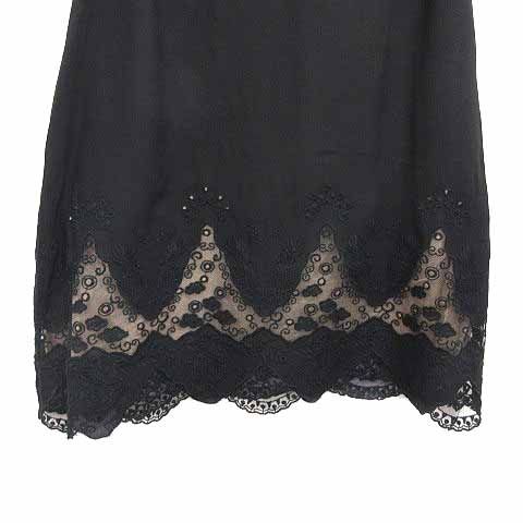 ケイタマルヤマ KEITA MARUYAMA フレアスカート ひざ丈 刺しゅう