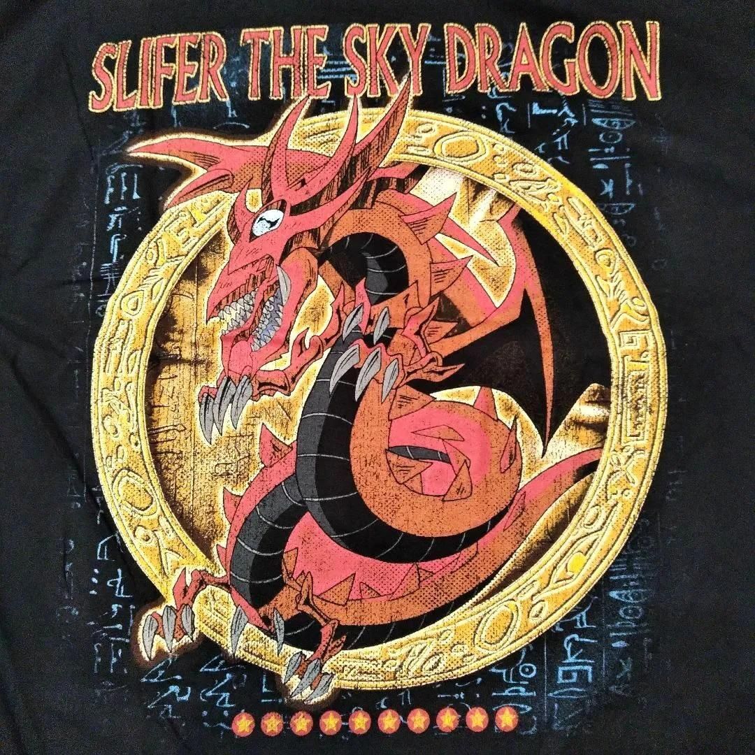 遊☆戯☆王 Tシャツ XL 黒 オシリスの天空竜 遊戯王 アニメT 新品