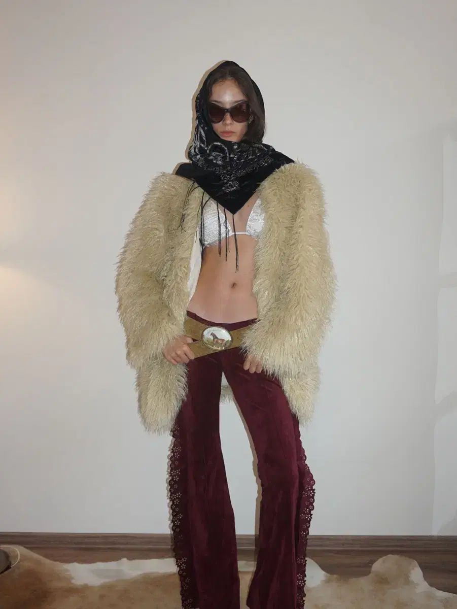 Sculptor ベージュファー ジャケット - メルカリ