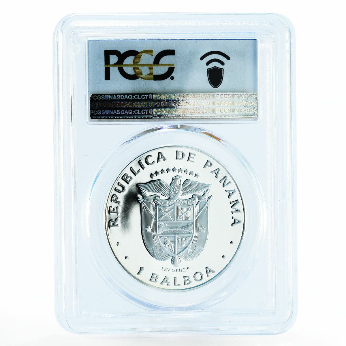 パナマ 1 バルボア バスコ ヌネス デ PR 69 PCGS 銀貨 1981
