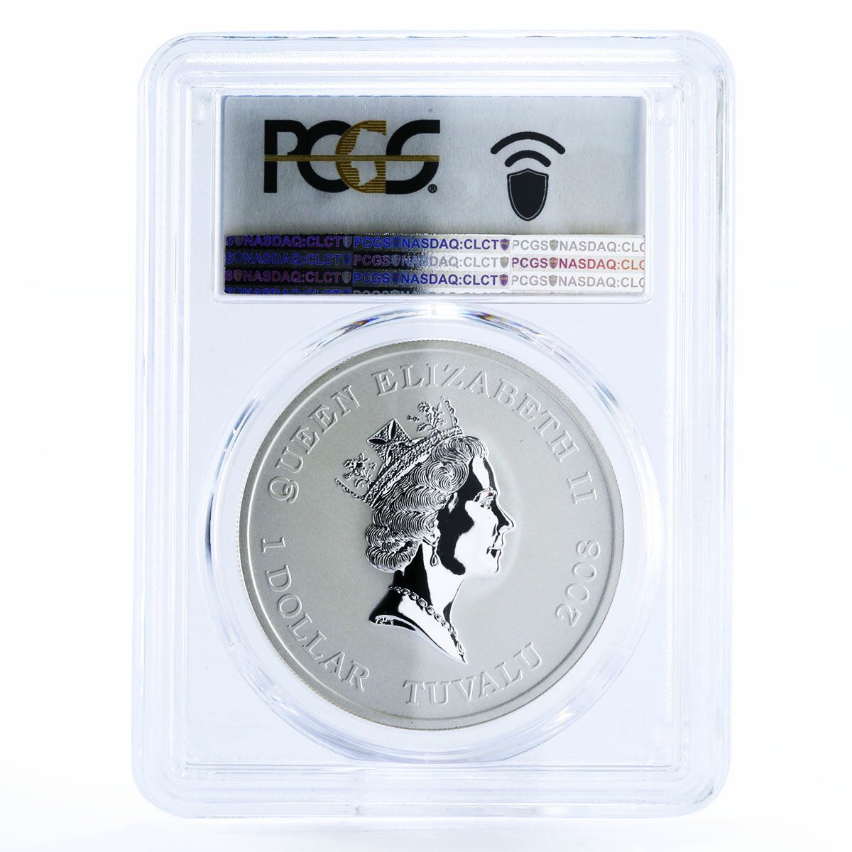 ツバル 1ドル 第二次世界大戦の戦闘機 ヤコブレフ YAK 3 戦闘機 PR 70 PCGS 銀貨 2008年