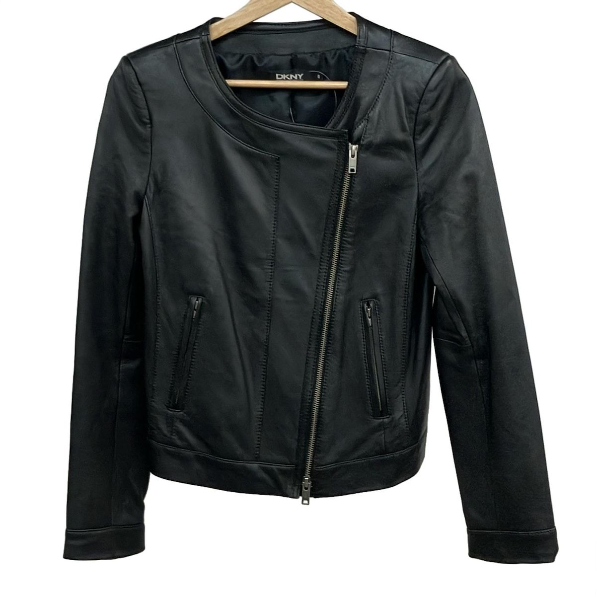 DKNY(ダナキャラン) ライダースジャケット サイズ6 M レディース - 黒