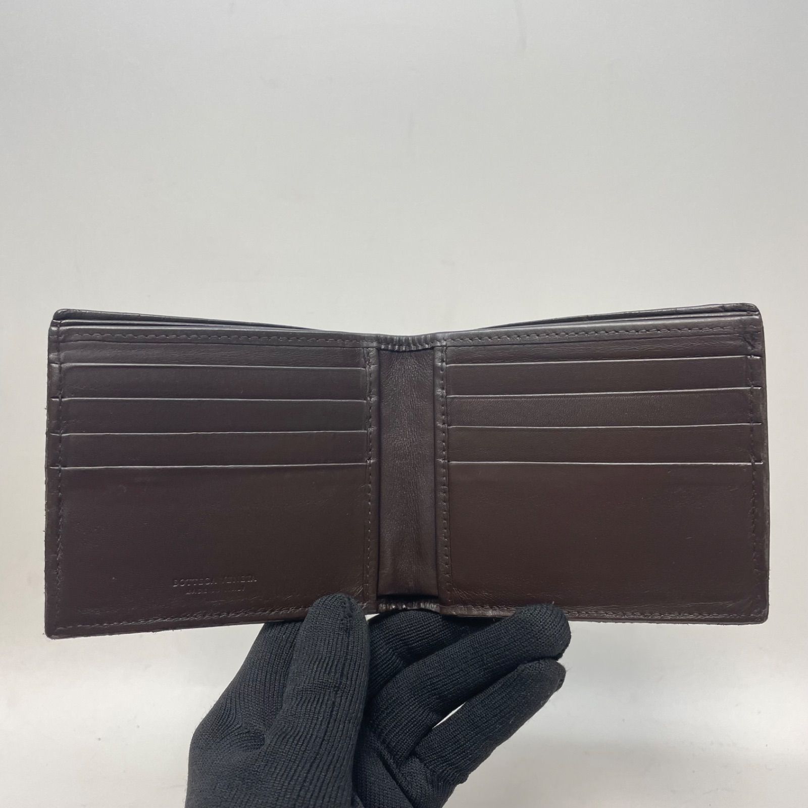 3128 BOTTEGA VENETA ボッテガヴェネタ 二つ折り財布 イントレチャート