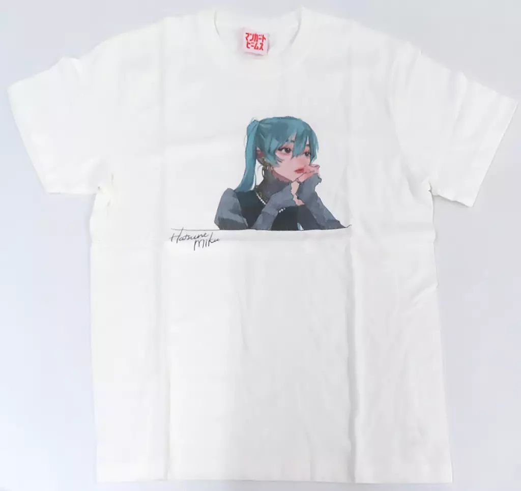 キャラクターグッズ 【】Tシャツ 初音ミク The VOCALOID Collection 2022春 超Tシャツ ホワイト Mサイズ 「VOCALOID×マンガート ビームス」 ニコニコ超会議2022グッズ