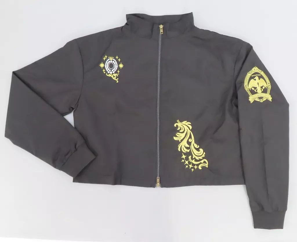 中古】アウターウェア ロゴ ジャケット ブラック Lサイズ 「ディズニー