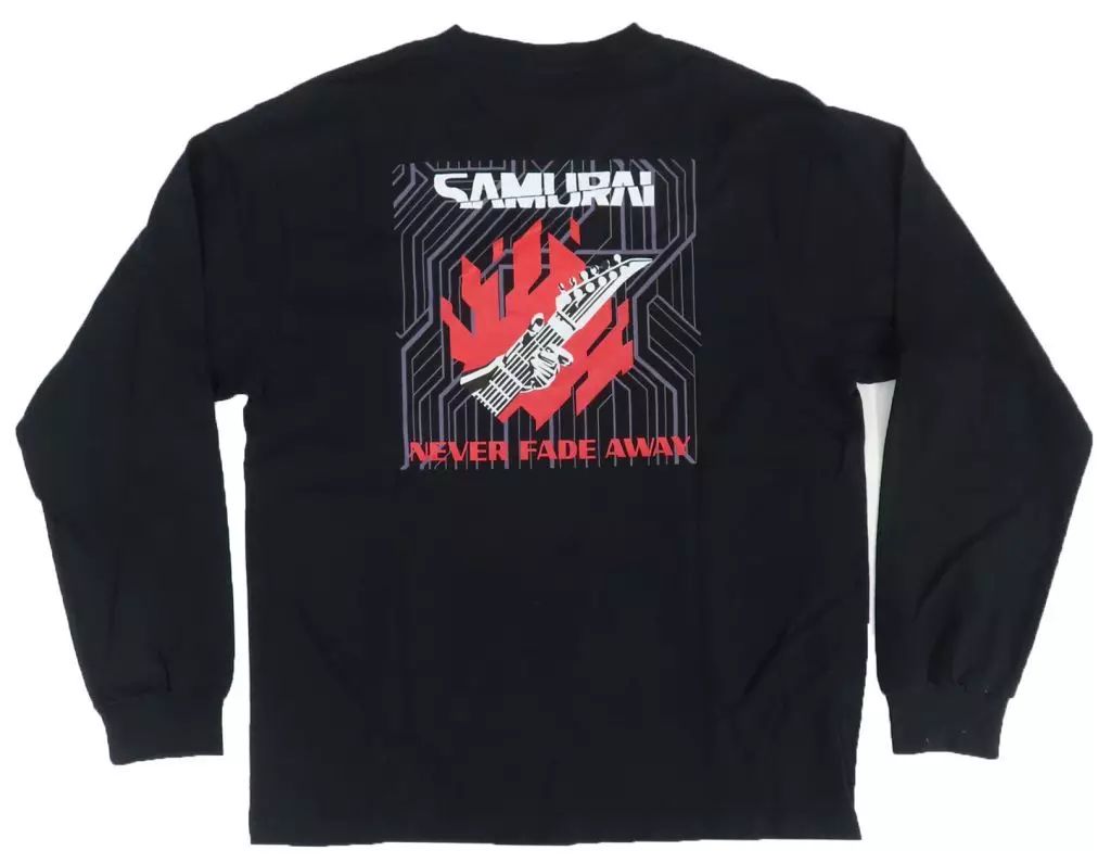 中古】Tシャツ SAMURAI(ワンポイント) ロングTシャツ ブラック Mサイズ