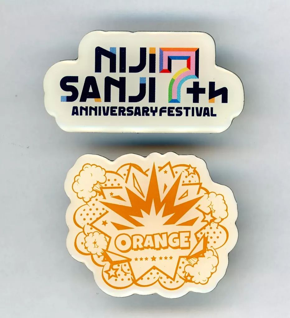 中古】バッジ・ピンズ オレンジ クラスロゴピンズ 「バーチャル