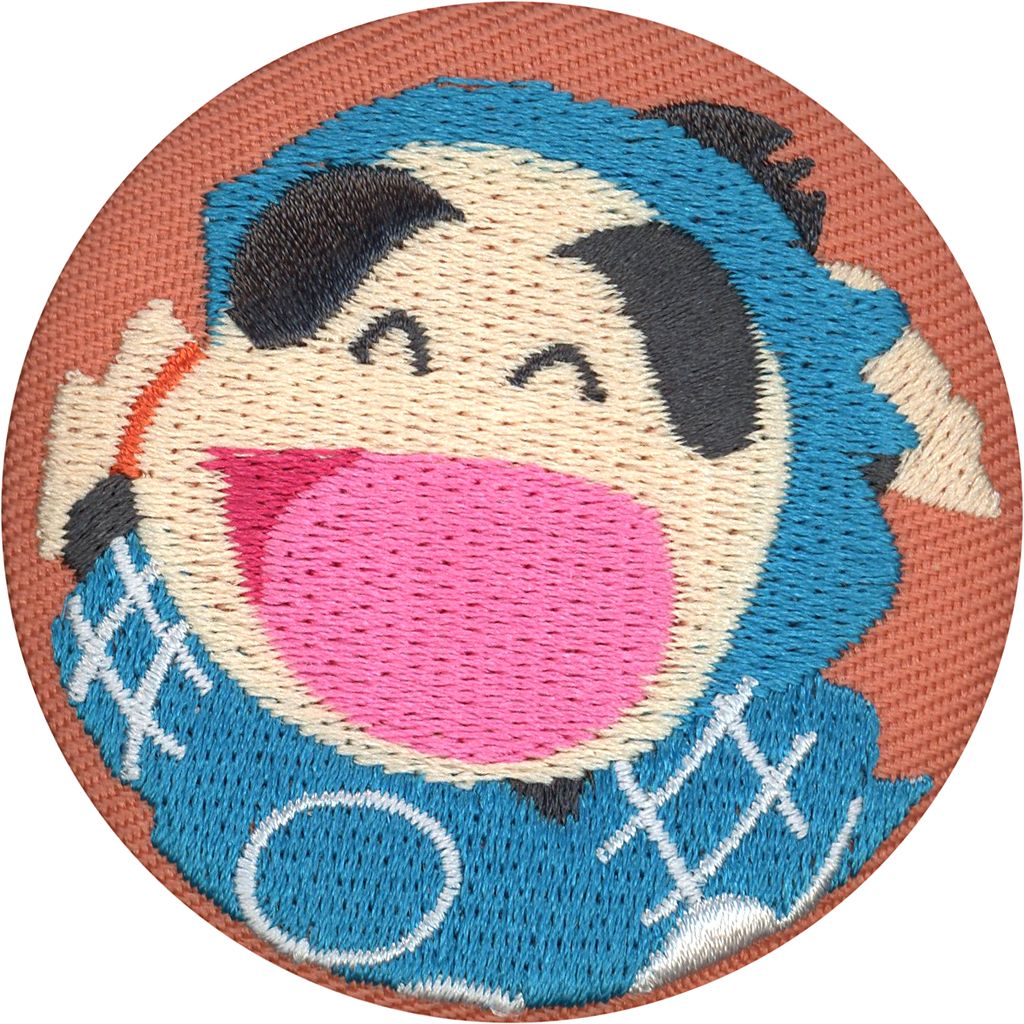 中古】バッジ・ビンズ 福富しんべヱ 「忍たま乱太郎 刺繍缶バッジ