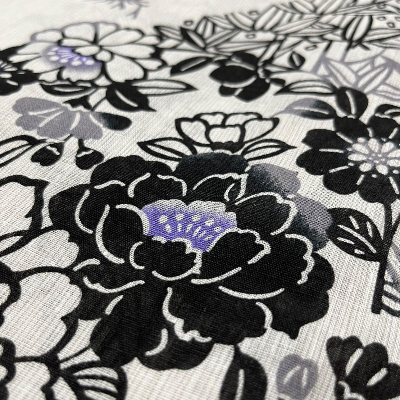 大人のゆかた◇新品！高級綿麻浴衣4点セット◎プレタ浴衣・単帯・帯〆