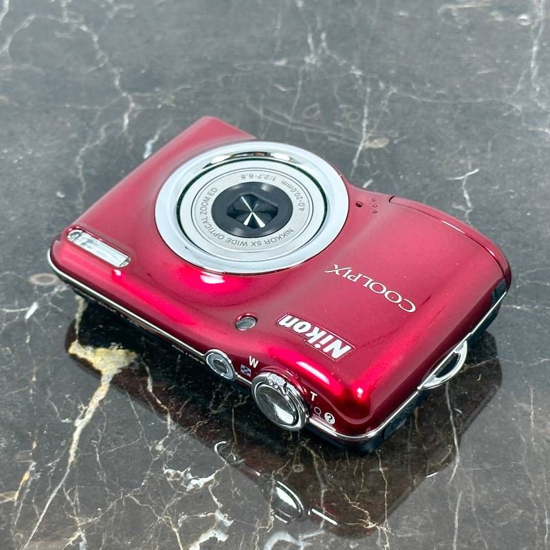 Nikon COOLPIX L23 レッド 1010万画素 28mm広角 光学5倍ズーム 単3電池