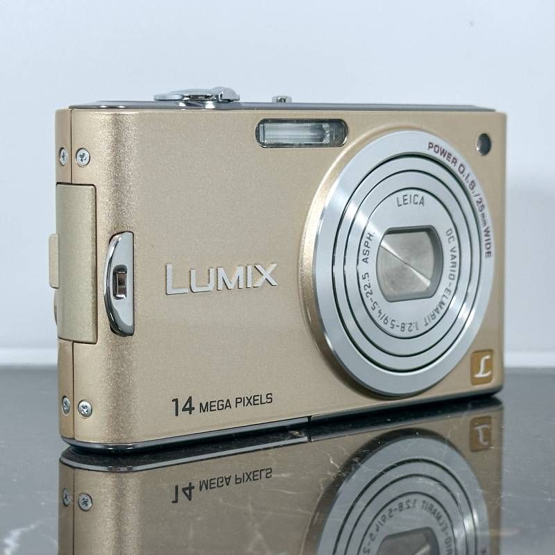 美品】Panasonic LUMIX DMC-FX66 ゴールド 1410万画素 25mm広角 LEICA