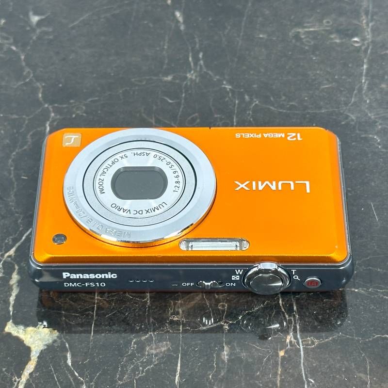 Panasonic LUMIX DMC-FS10 オレンジ 1210万画素 28mm広角 光学5倍