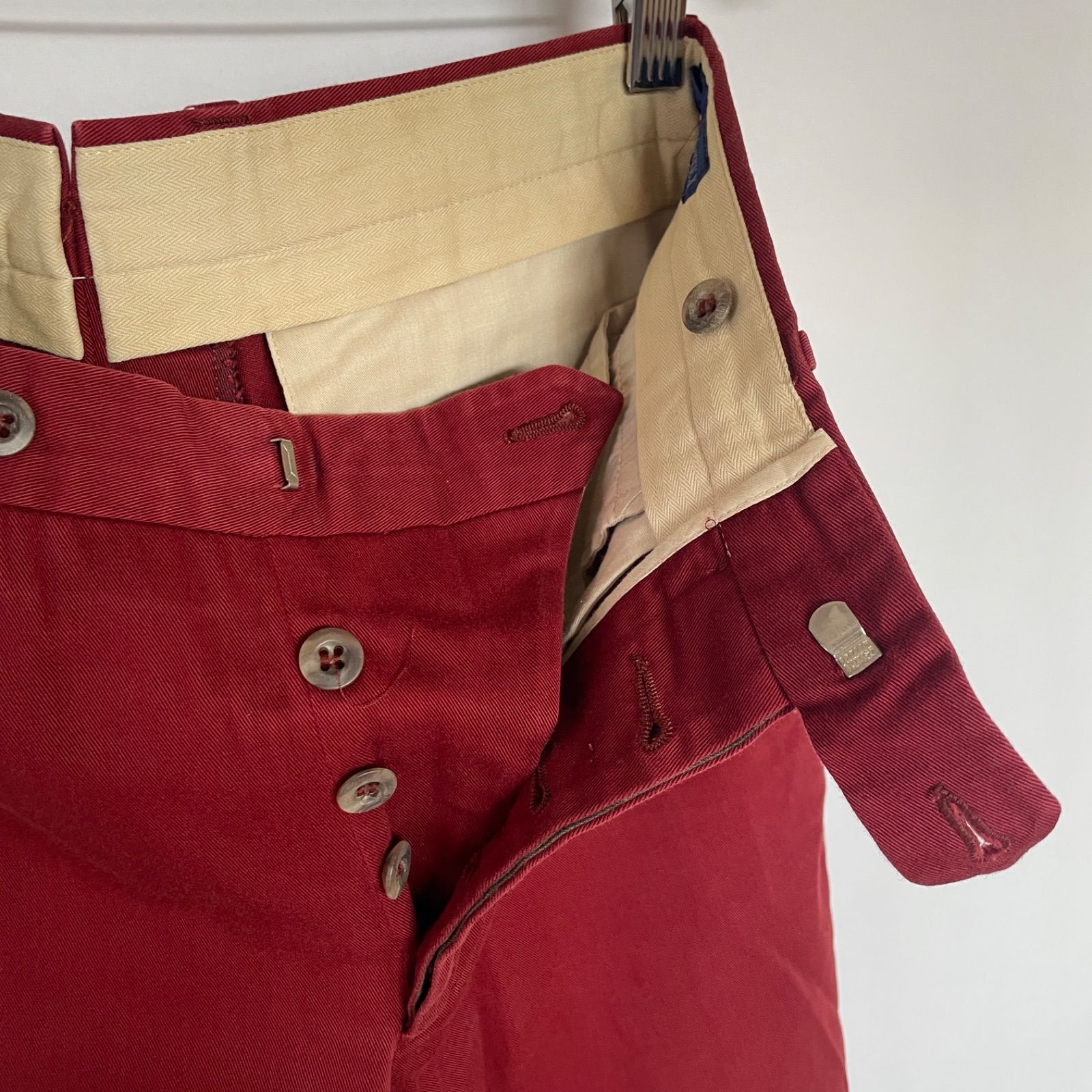 良】INCOTEX インコテックス メンズ チノパン 44 レッド 綿100% - メルカリ