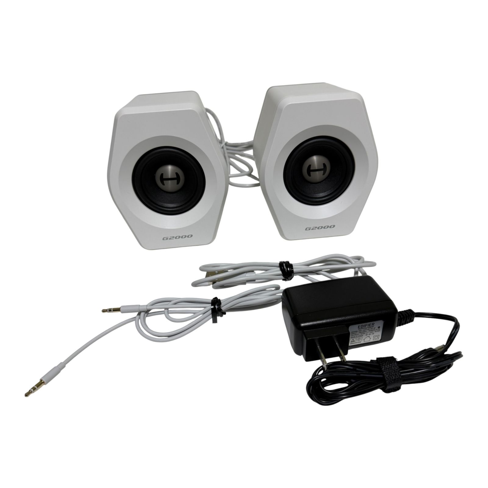 ◯ エディファイア Edifier ゲーミングスピーカー G 2000 ホワイト 音質高 有線 無線両対応 1100-3015