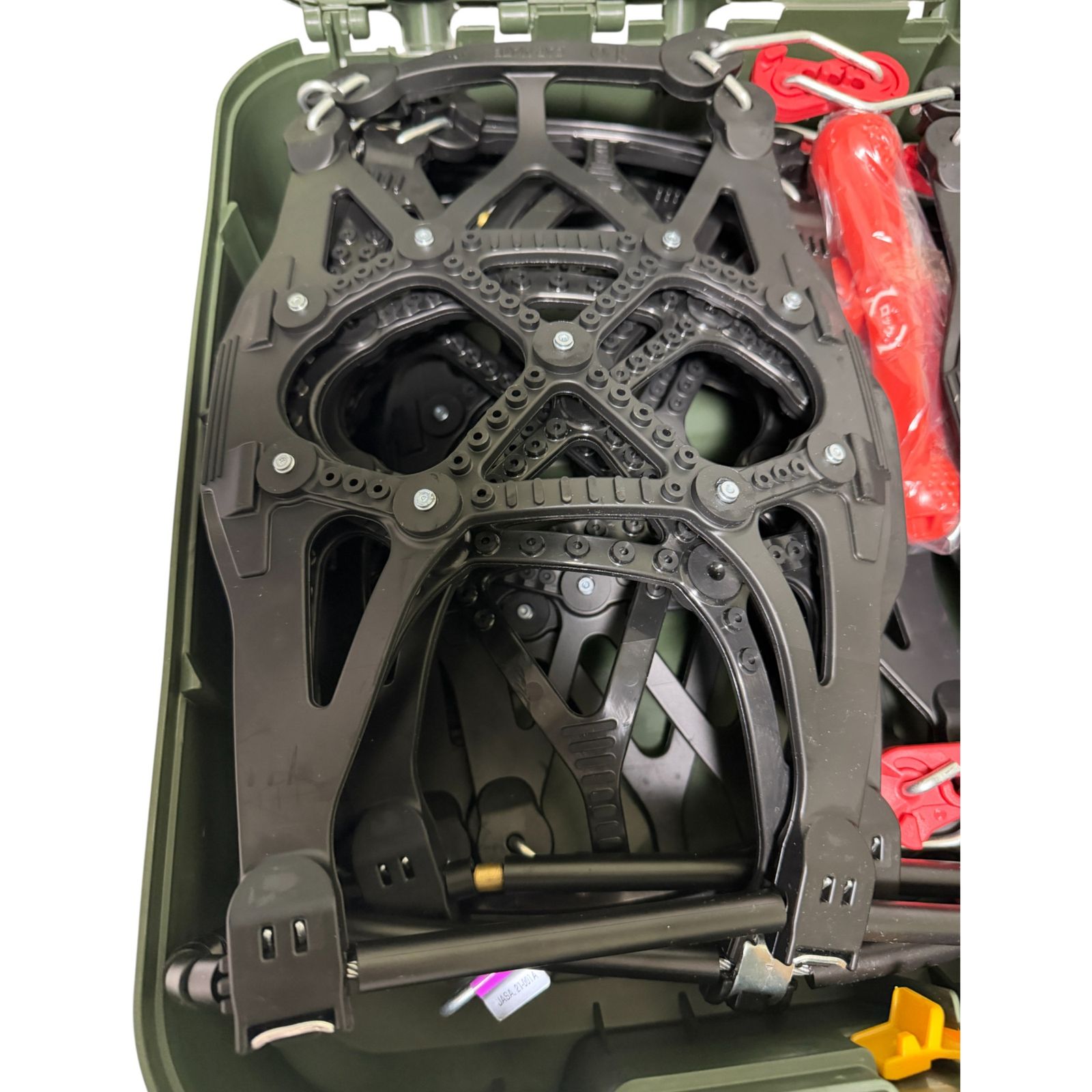 ◯ カーメイト Carmate タイヤチェーン QE 10 非金属 ブラック クイックイージー ケースに痛みあるため 2000 3020