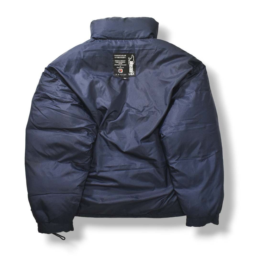 【90s vintage】ダウンジャケット　リバーシブル　テック　肉厚　古着 90sヴィンテージ ベアーUSA リバーシブル ダウンジャケット L グレー