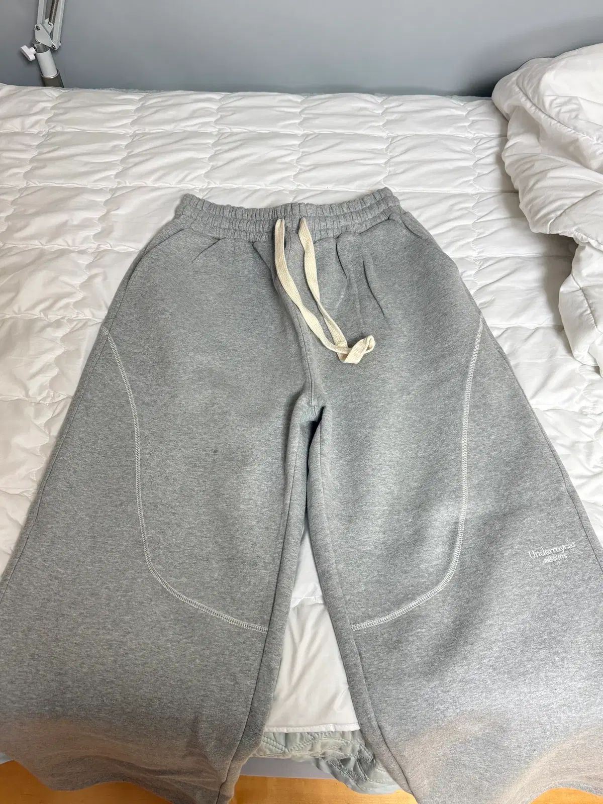 アンダーマイカー 無地 112 スウェットパンツ メランジ グレー