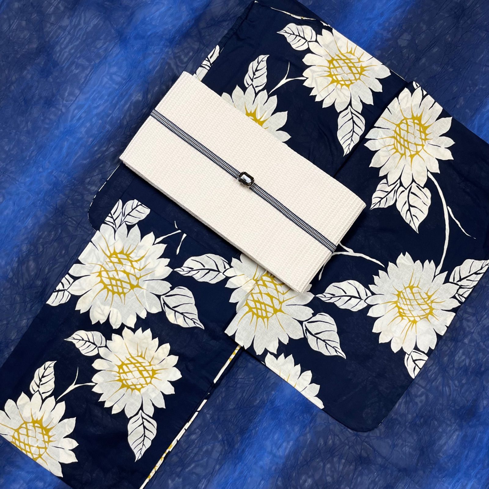 大人のゆかた◇新品！高級浴衣4点セット◎プレタ浴衣・単帯・帯〆