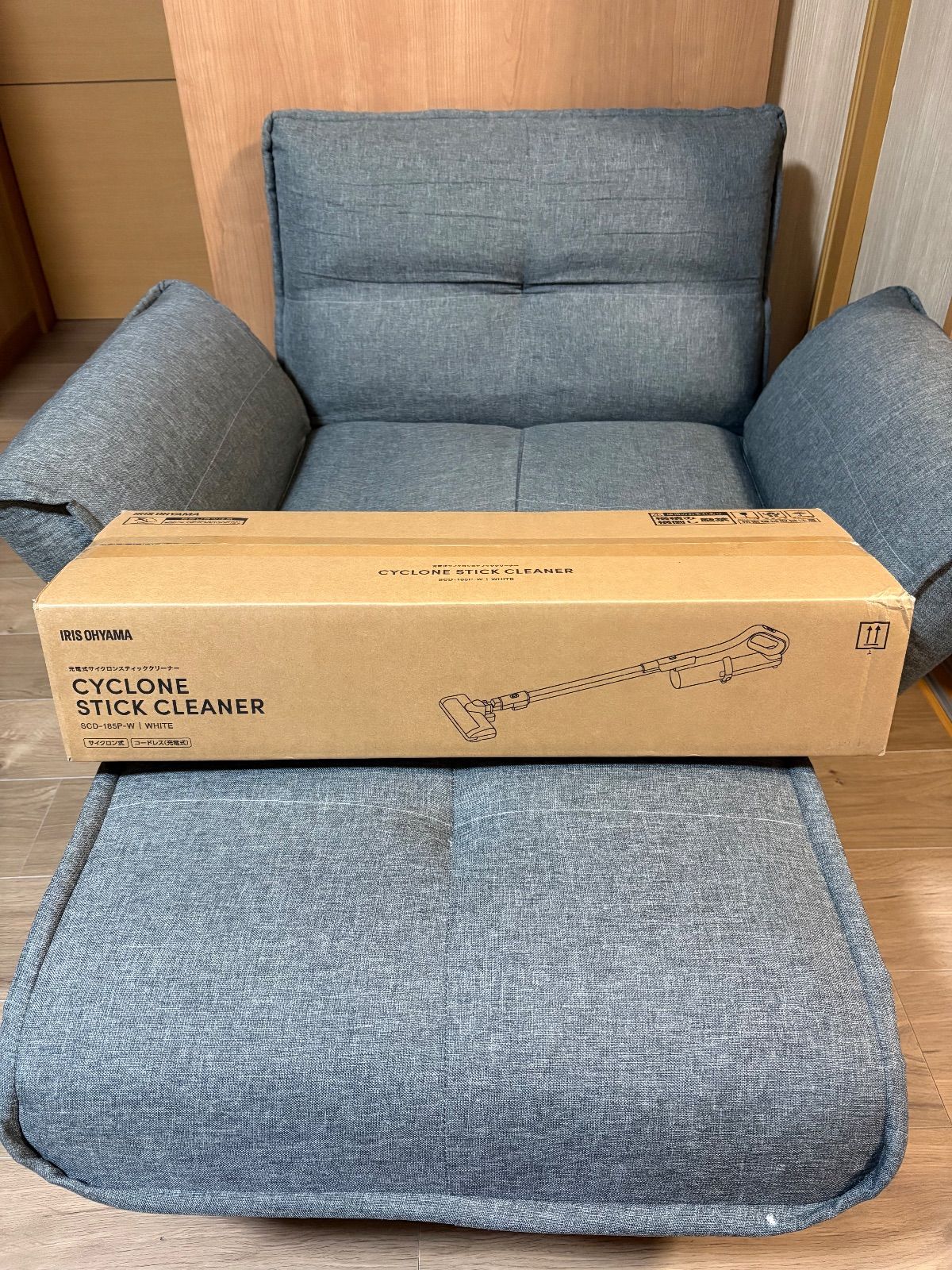 IRIS OHYAMA アイリスオーヤマ 充電式スティッククリーナー サイクロン式 ハンディ掃除機 SCD 185 P W コードレス