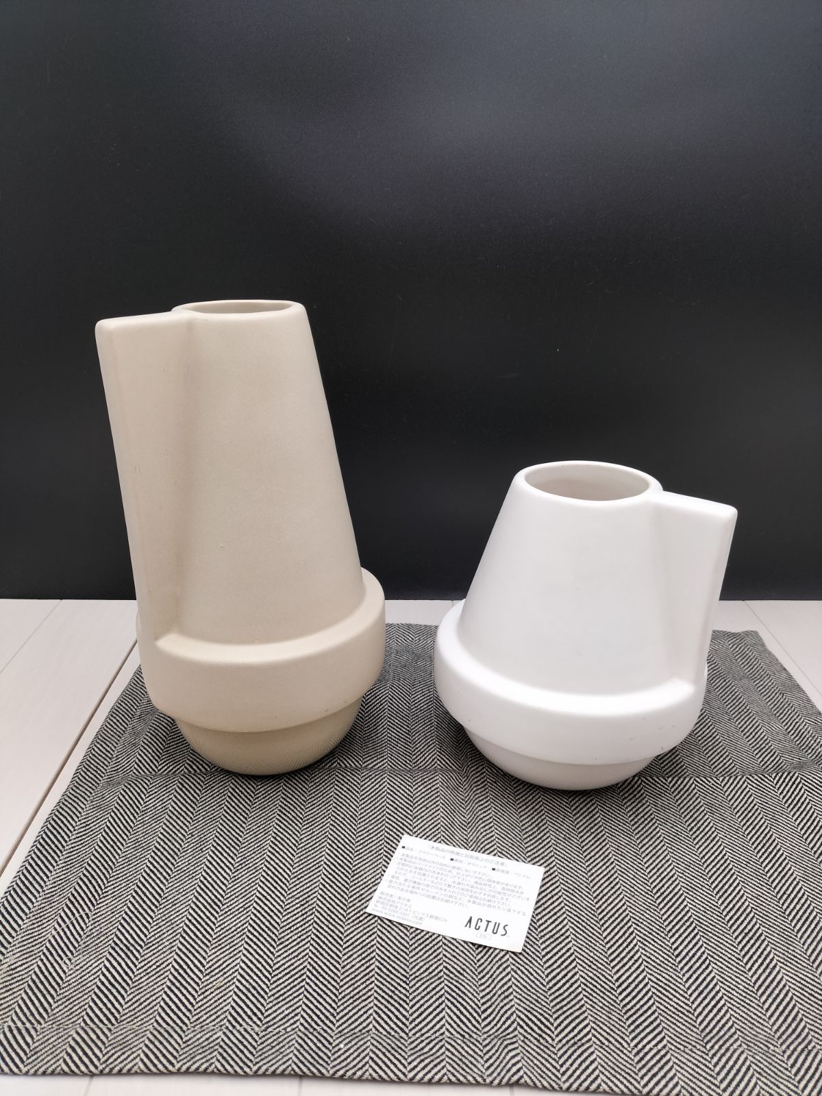 フラワーベース2点◇アクタス◇Actus◇置物◇インテリア雑貨