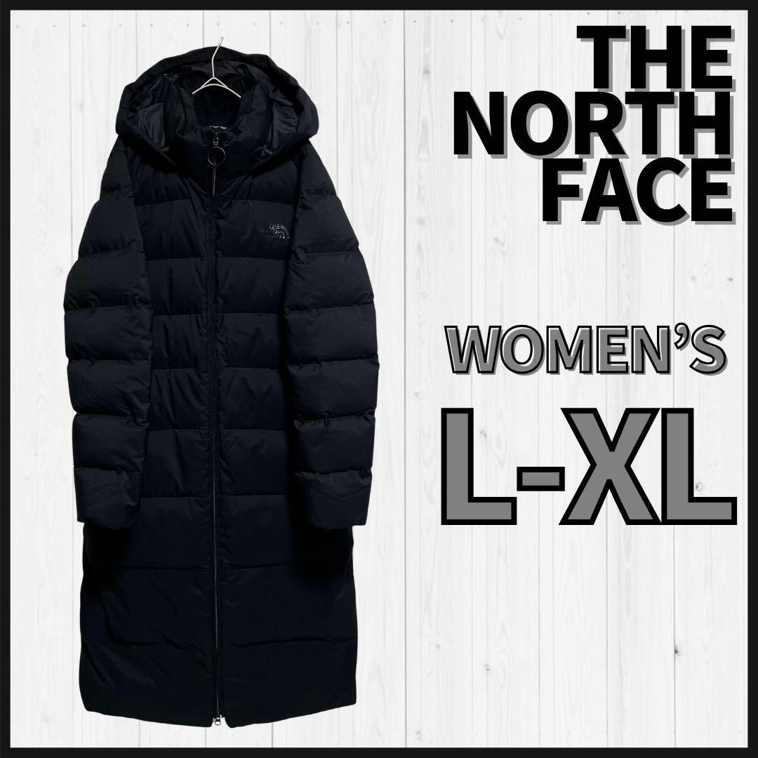 THE NORTH FACE ブラック ロングダウンジャケット　L THE NORTH FACE ロングダウンジャケット レディースL-XL ダウンコート