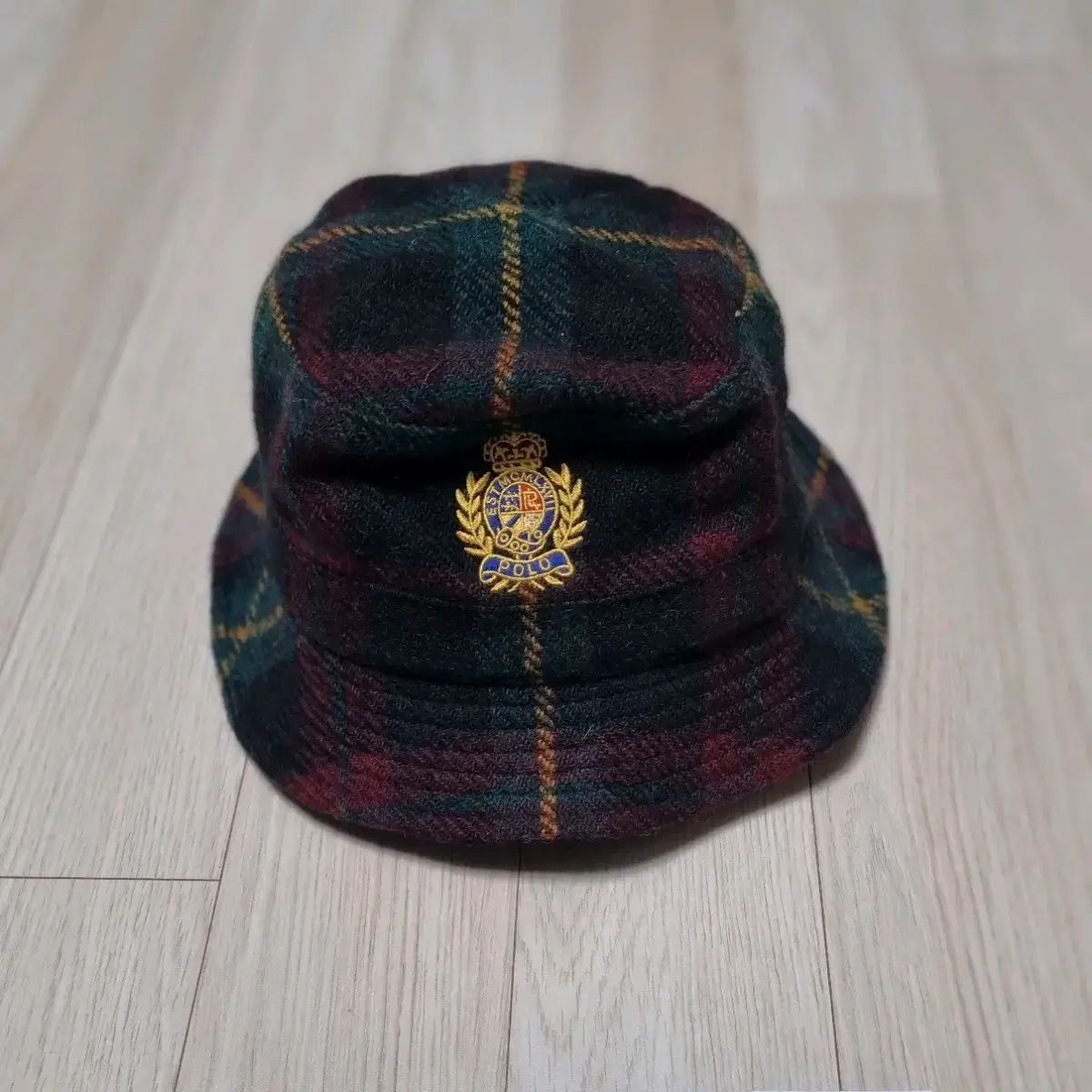 L XL POLO RALPH LAUREN ポロラルフローレン プレイド タータンチェック ウール バケットハット