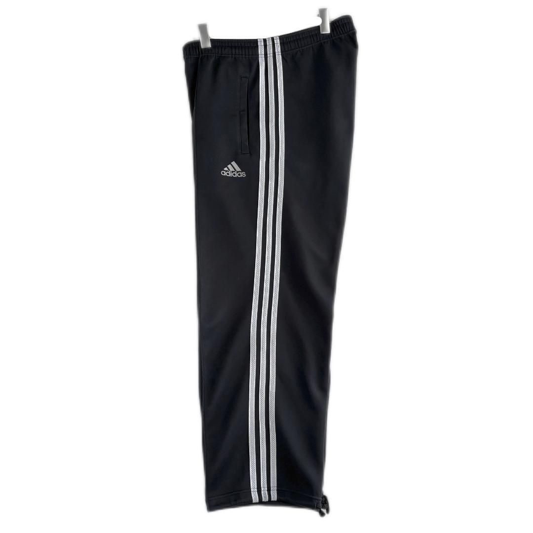 90s adidas トラックパンツ ジャージ 刺繍ロゴ ワンポイント 万国旗