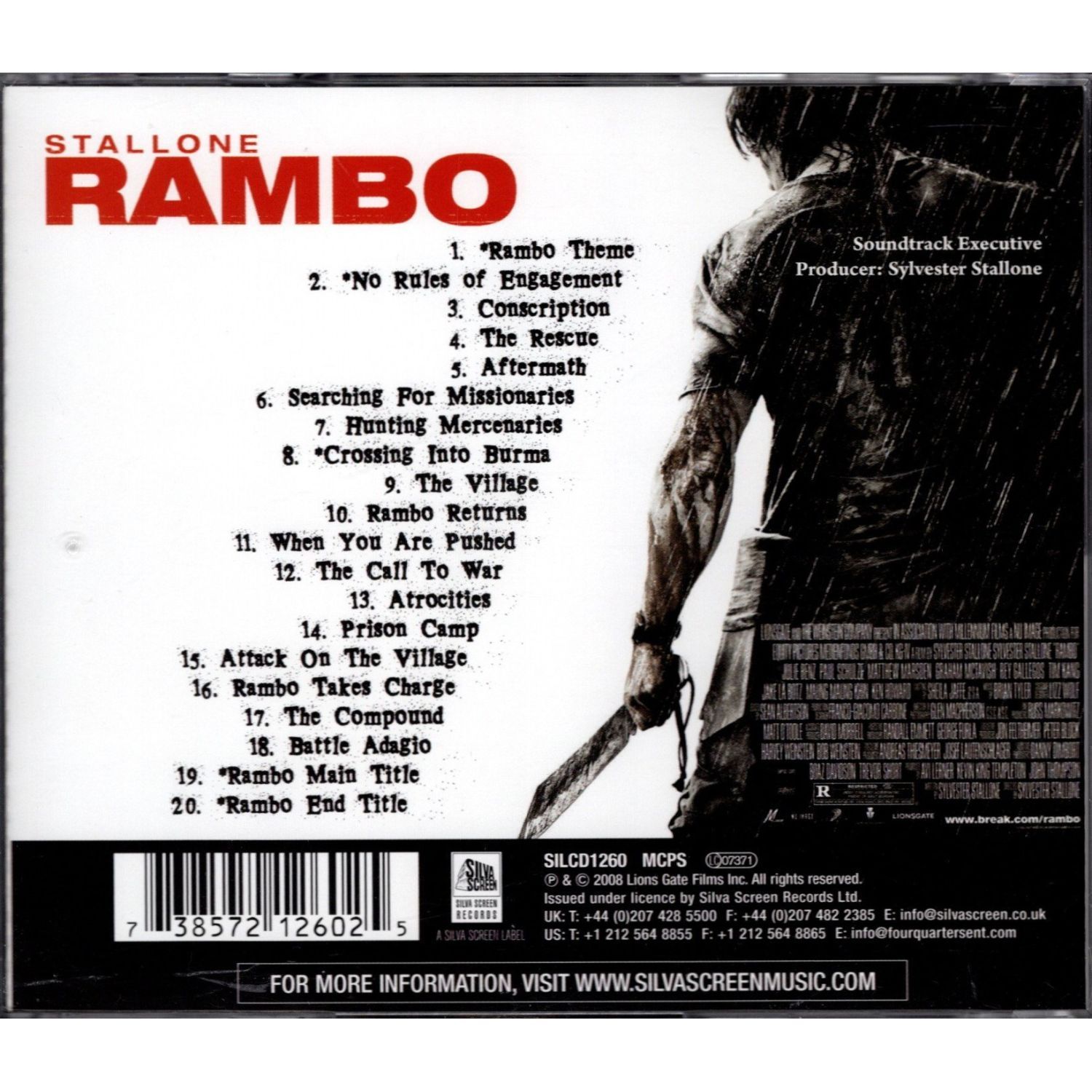 送料無料】 ランボー 最後の戦場 オリジナル・サウンドトラック CD