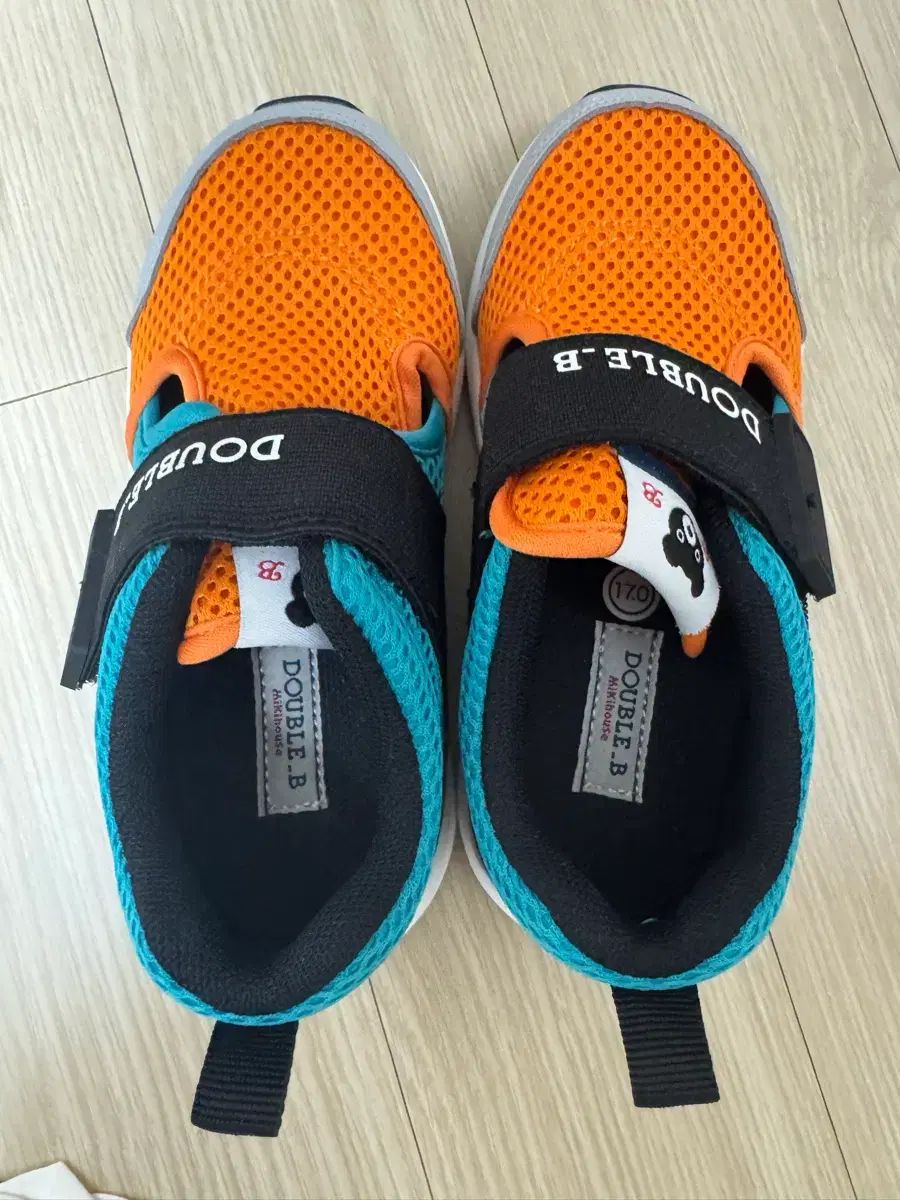 ミッキーハウス ダブルビー ユア YOOA スニーカー 170 オレンジ