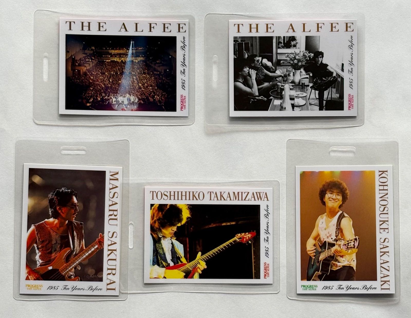 THE ALFEE グッズ PROGRESS CARD トレカ 5枚セット - メルカリ