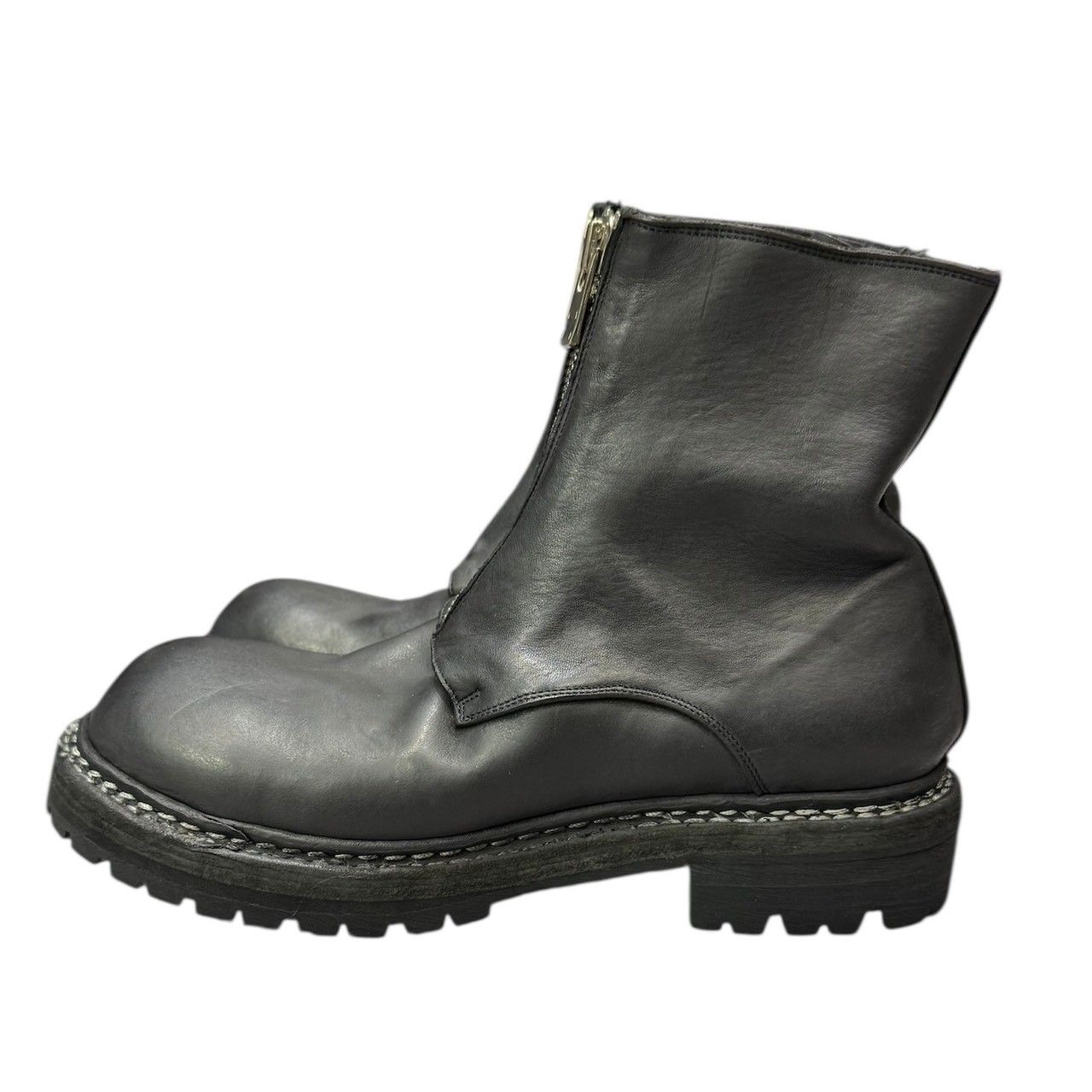 GUIDI グイディ フロントジップブーツ GR05FRV 41 ブラック 15091 
