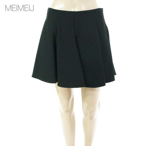 75 OFF メイメイジェイ MEIMEI J スカート 40 ESK 733 Mサイズ ブラック レディース フ ミニ丈スカート イタリア製
