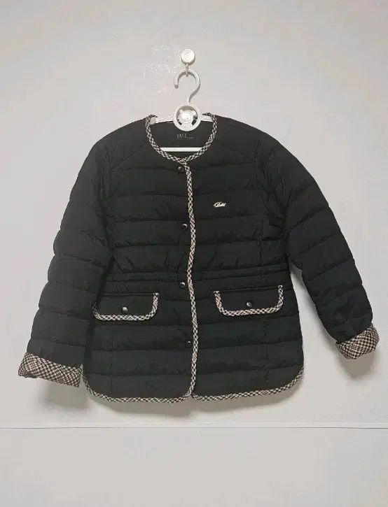 ダックスキッズ 軽量ダウン CHECK バイカラー 150