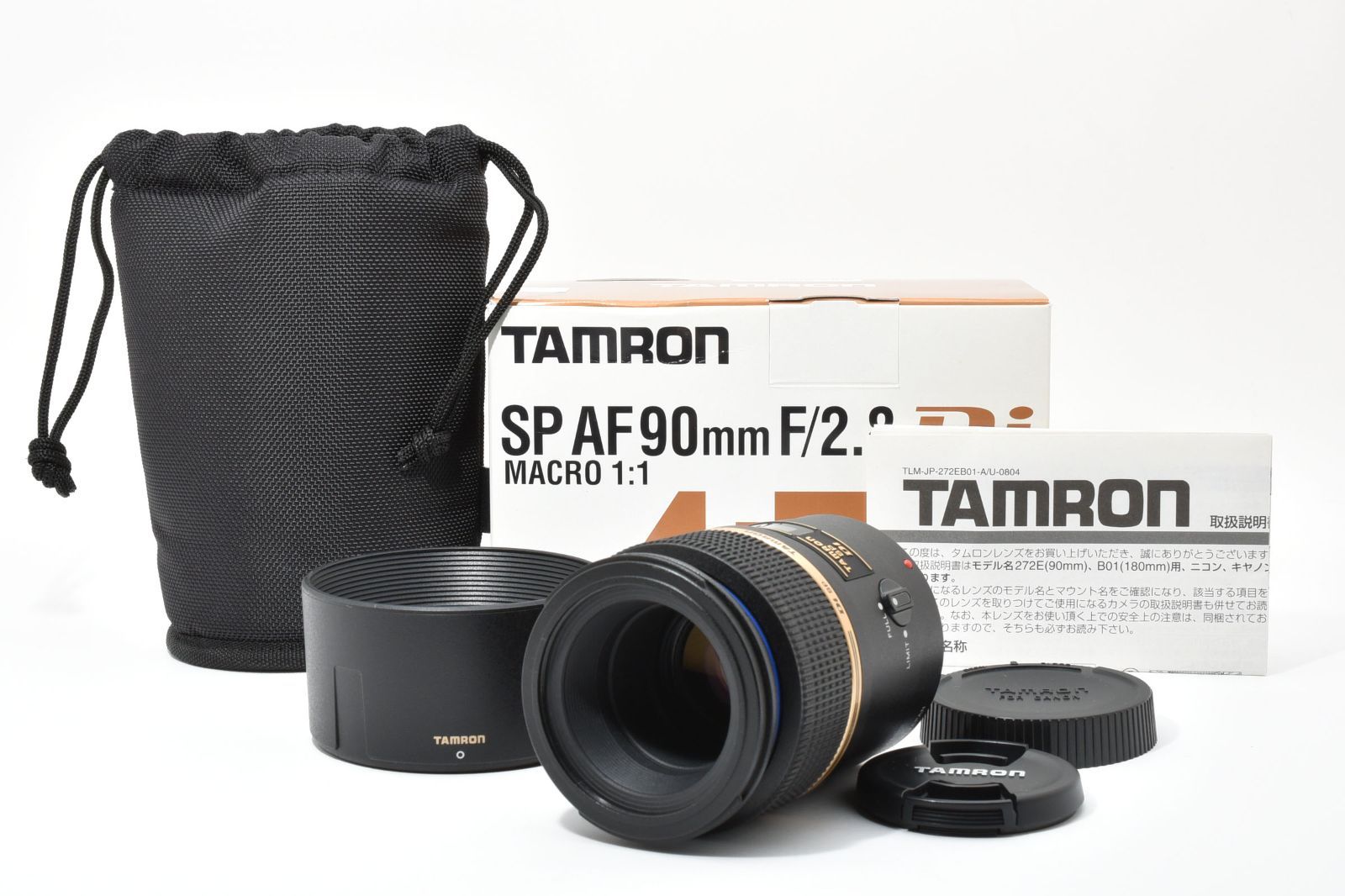 TAMRON SP 90 mm F 2.8 Di Macro 272 E キヤノンEFマウント タムロン Canon