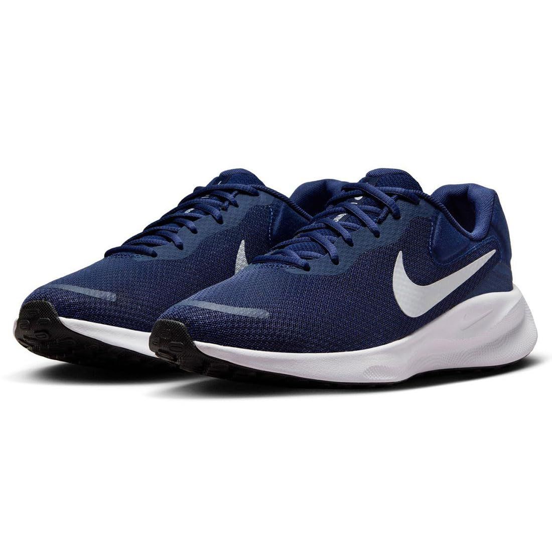 [ナイキ] シューズ スニーカー レボリューション 7 Revolution 7 ミッドナイトネイビー/ピュアプラチナム FB2207-400 日本国内正規品 27.0cm [ミッドナイトネイビー/ピュアプラチナム] [27.0 cm]