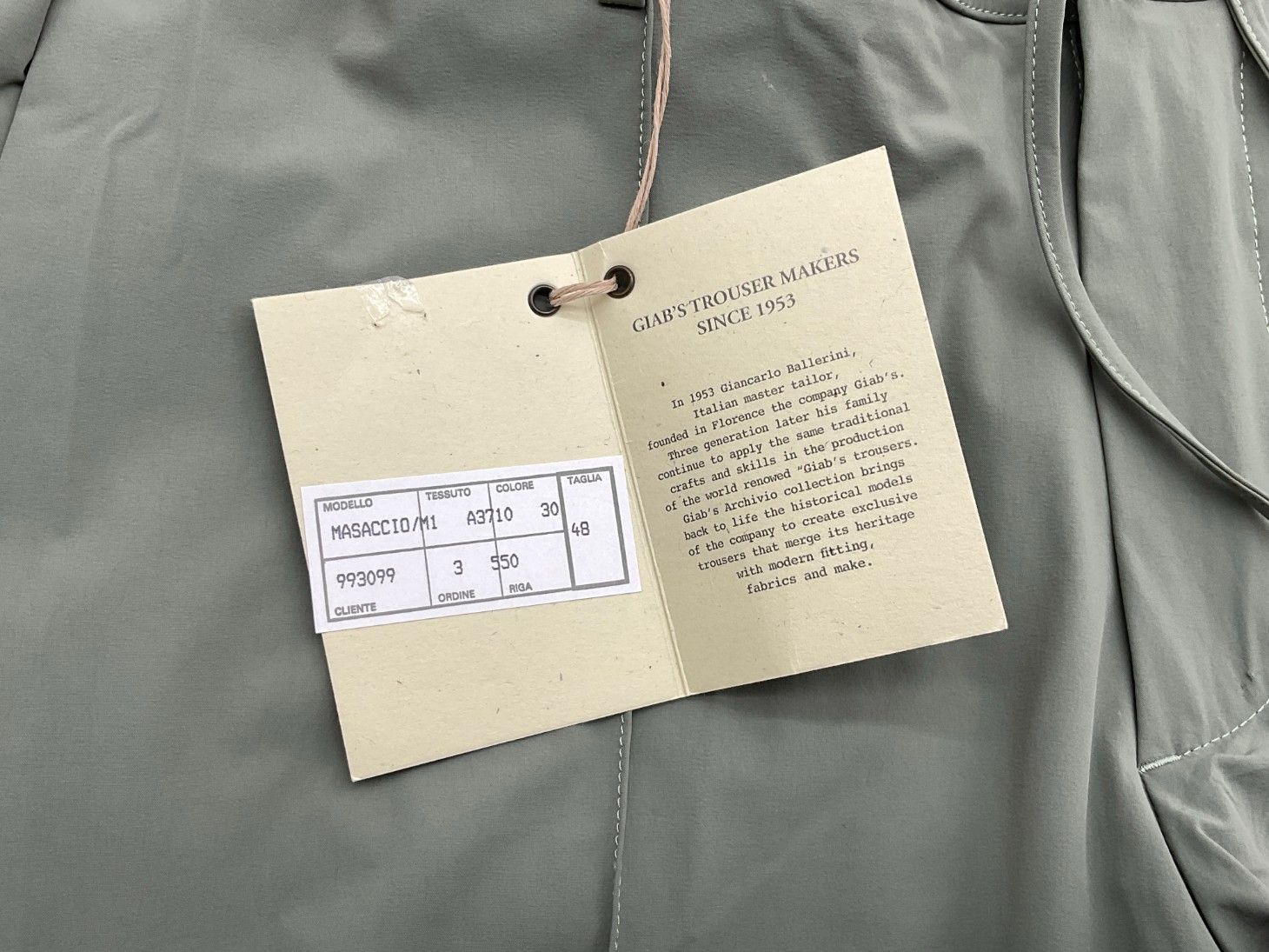 未使用 48 giab's ARCHIVIO ジャブスアルキビオ マサッチョ 永久