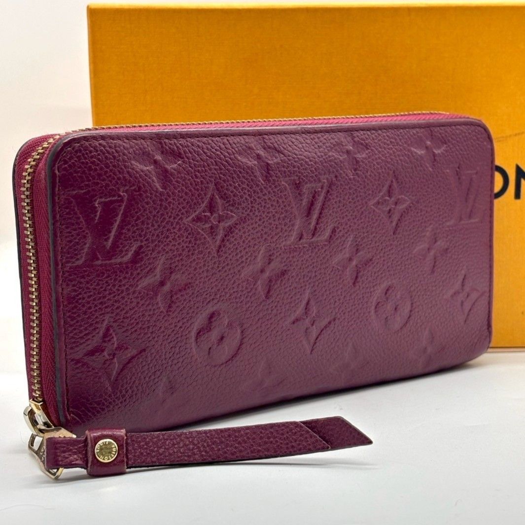 深紅が纏う知的エレガンス】 LOUIS VUITTON ルイヴィトン 長財布 アン