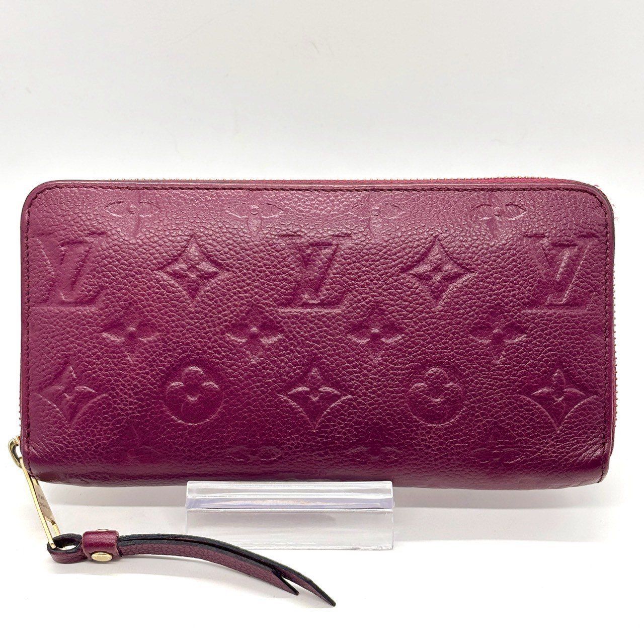 深紅が纏う知的エレガンス】 LOUIS VUITTON ルイヴィトン 長財布 アン