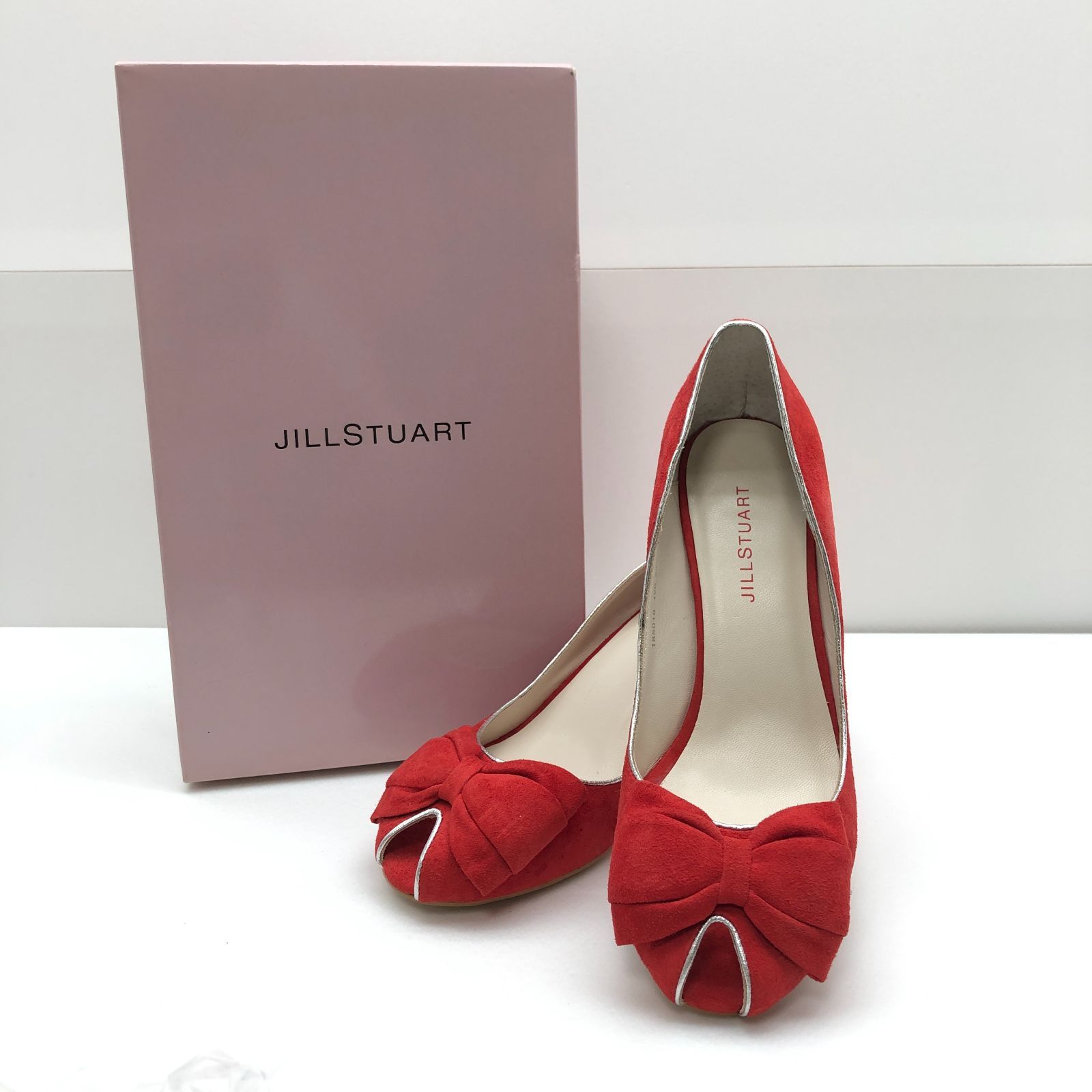 JILL STUART ジルスチュアート パンプス レッド サイズ24cm KSAW10